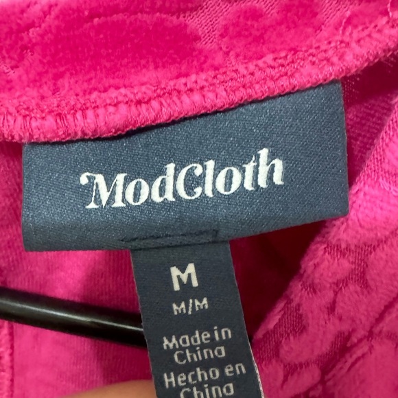 ModCloth Beach Chaser Velour Romper Size Medium - Picture 4 of 6